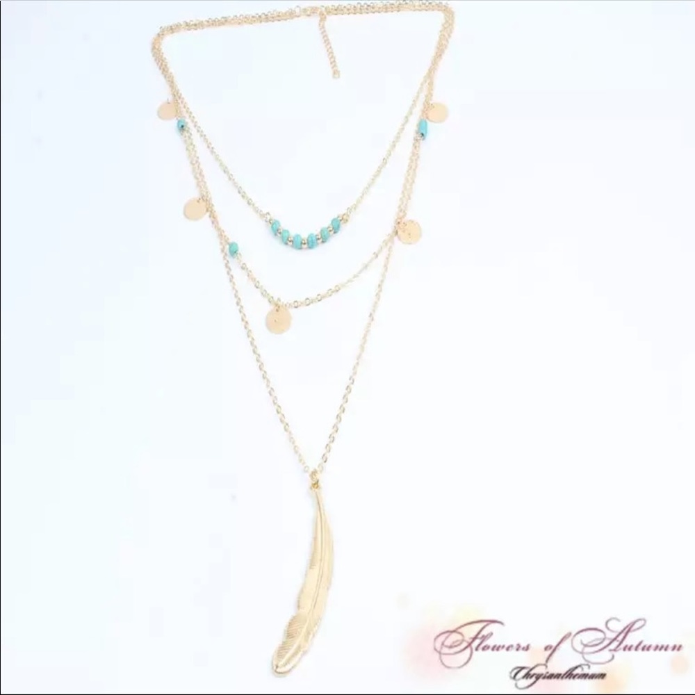 Triple-Layered Boho Necklace - Picture 2 of 3